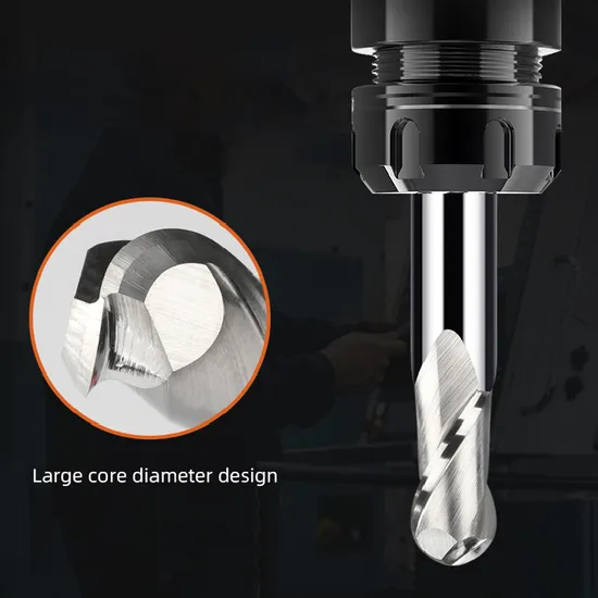 Weix Ball Nose Router Bits Ballnose End Mill for Wood Acrylic